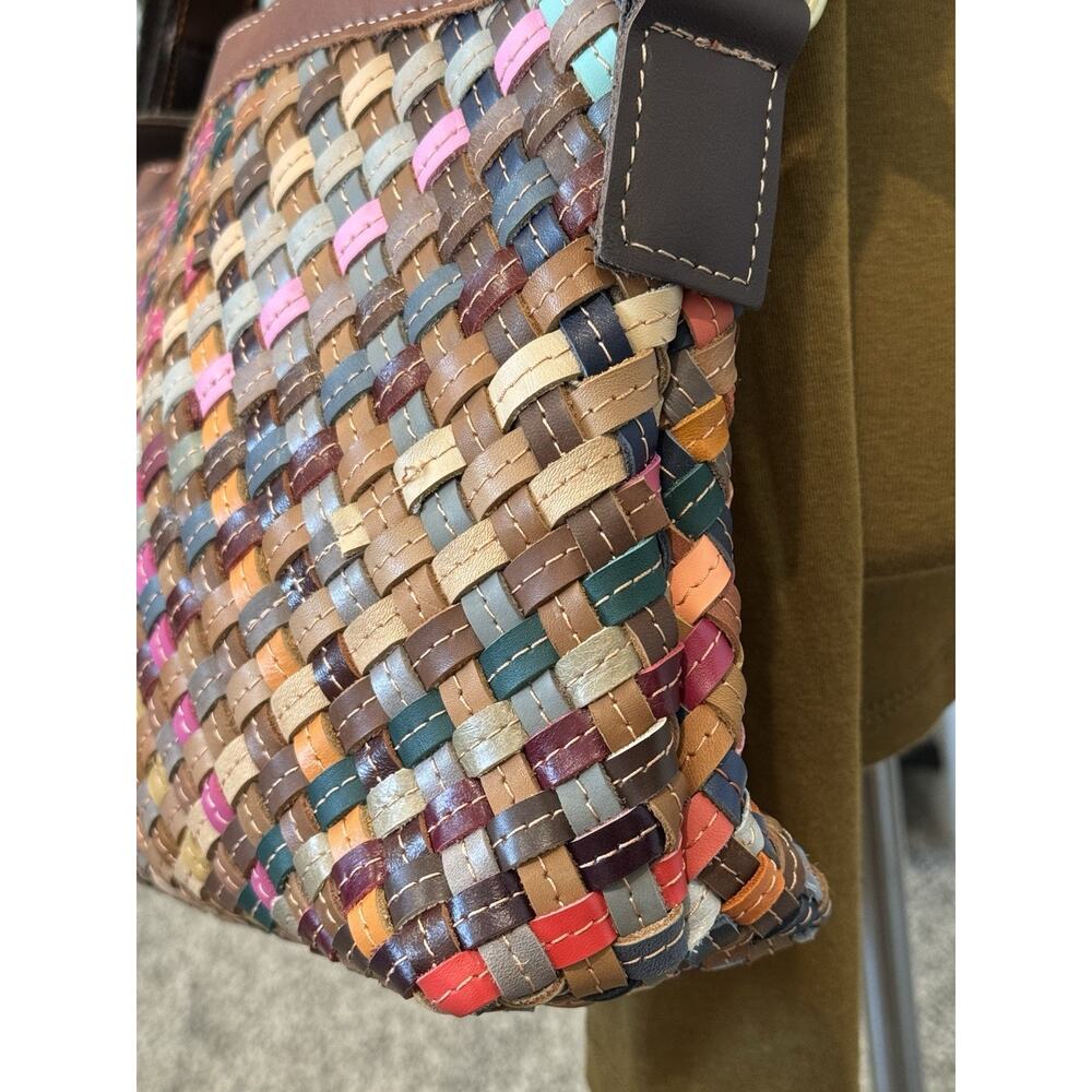 Ameri Leather Stella Woven Crossbody Shoulder Bag… - image 7